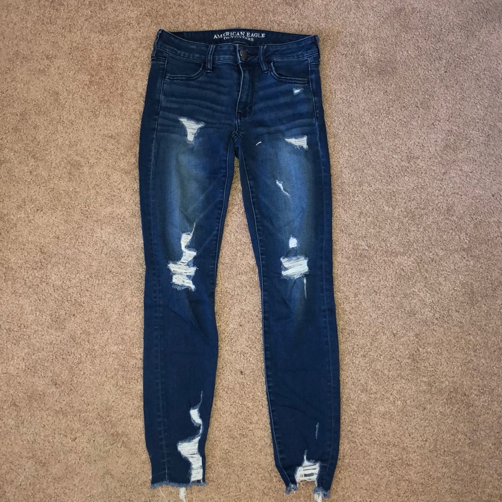 Ripped American Eagle Jeggins